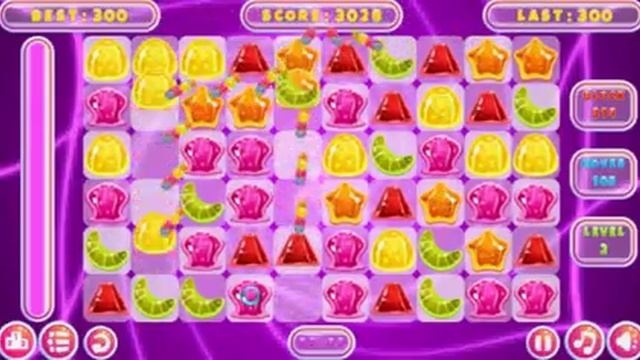 Jelly match 3 game play until level3 score 6100 смотреть онлайн