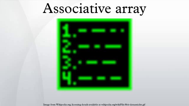 Associative array смотреть онлайн
