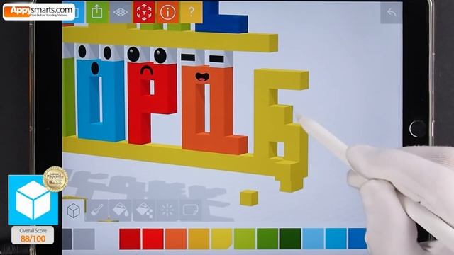 Building Letter Blocks with Tayasui Blocks app app crafts tutorial for classroom and home schooling смотреть онлайн