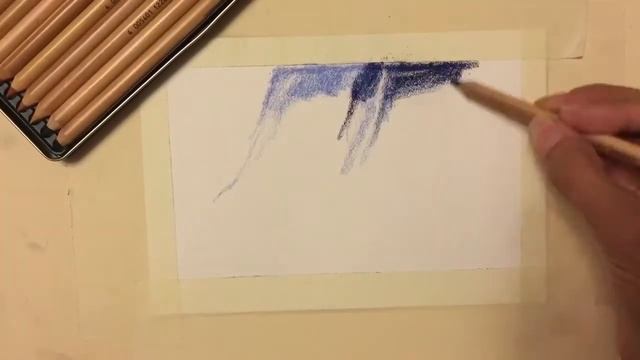 Гром и молния. Рисунок пастельными карандашами смотреть онлайн