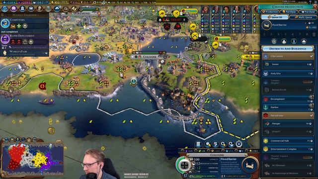 Let's Play Civilization 6: Gathering Storm - Deity - Frederick part 11 смотреть онлайн