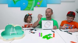 ЧЕЛЛЕНДЖ нарисуй Ассоциации МАКС КАТЯ и ПАПА