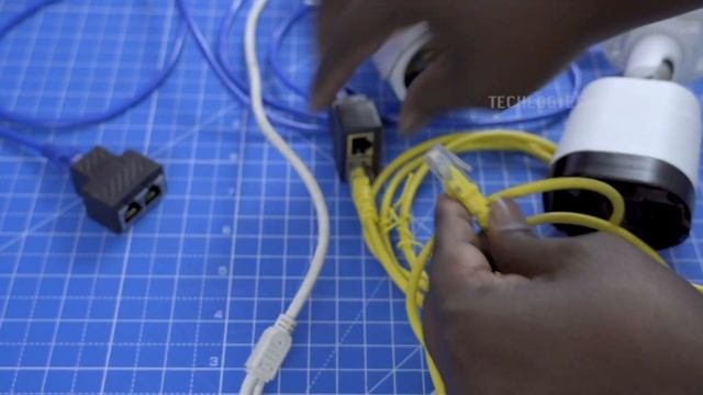 1 LAN Cable Convert & Connect to 2 IP Cameras using Rj45 Splitter/Coupler смотреть онлайн
