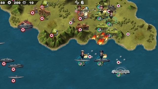 World Conqueror 4 Gameplay - Pacific Allies - Mission 4 - Guadalcanal Campaign - Easy mode смотреть онлайн
