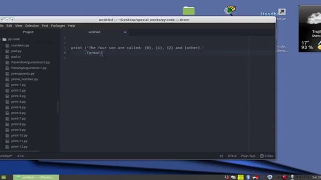 Atom Developer: Python print test смотреть онлайн