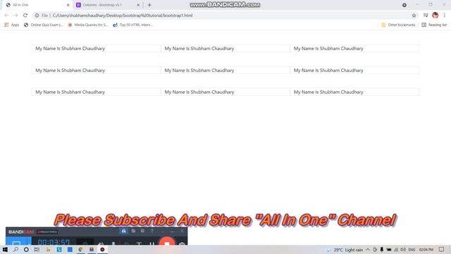 Bootstrap 5 Full Tutorial In Hindi (Part-8) Column Alignment смотреть онлайн