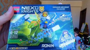 РОБИН фигурки ЛЕГО НЕКСО НАЙТС на динозаврах + бэтмен и супергерои 6ч. LEGO nexo knights funny kids