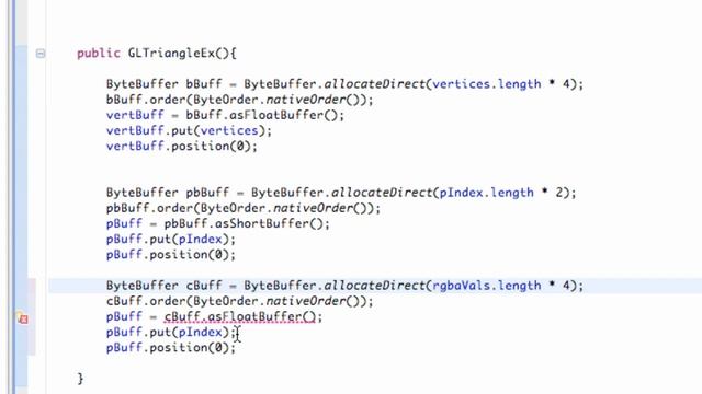 Android Application Development Tutorial - 183 - OpenGL Vertex Color Buffer смотреть онлайн