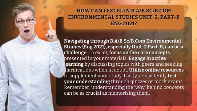How Can I Excel in B.A/B.Sc/B.Com Environmental Studies Unit-2, Part-B Eng 2021? смотреть онлайн