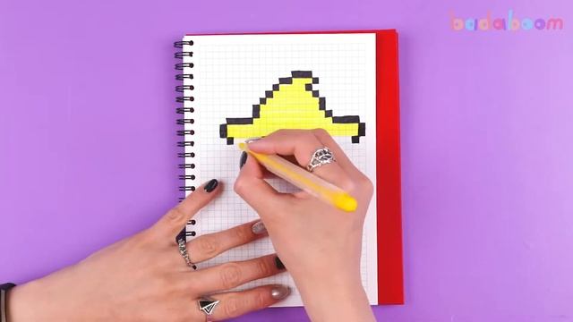 Рисунки по клеточкам. Яркая звезда смотреть онлайн