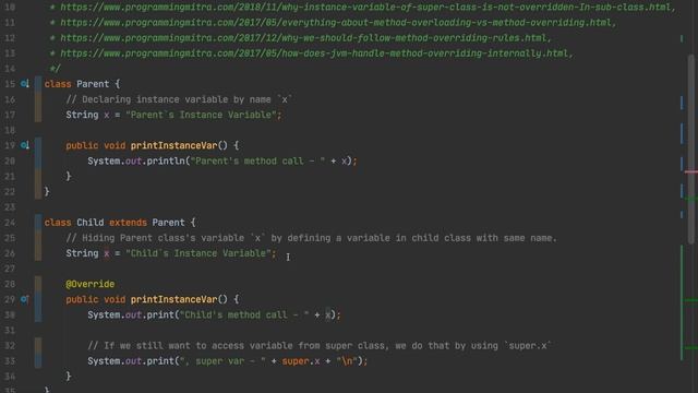 Why Instance Variable Of Super Class Is Not Overridden In Sub Class | Programming Mitra смотреть онлайн