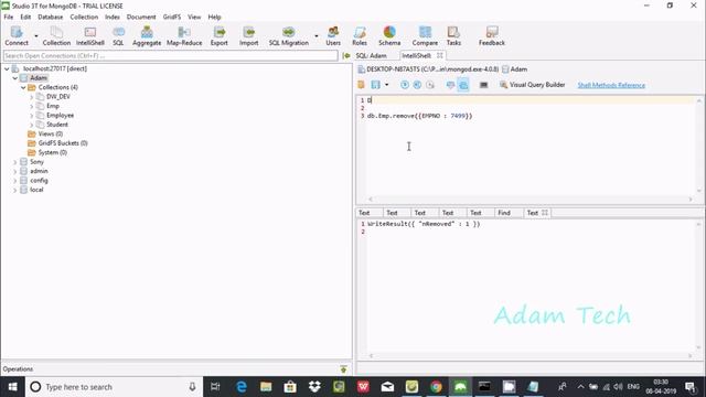 Count() and Remove() Methods in MongoDB смотреть онлайн