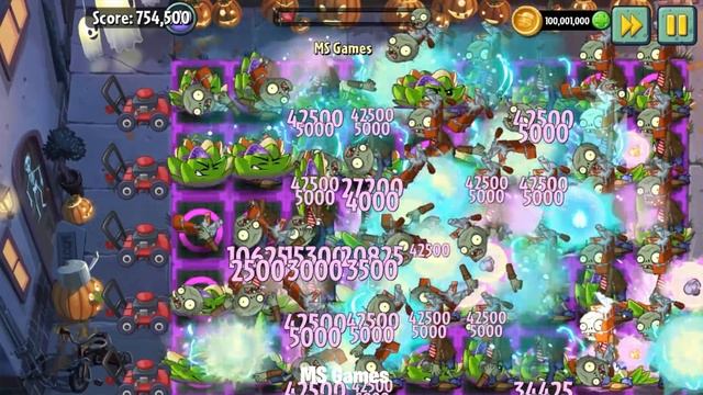 HYPNO SHROOM & All Plants Max Level VS 999 Brickhead Zombie - PvZ 2 Gameplay смотреть онлайн
