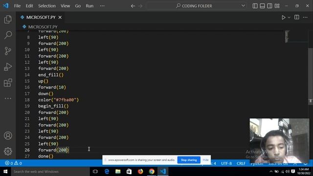 HOW TO MAKE MICROSOFT LOGO USING PYTHON TURTLE GRAPHICS смотреть онлайн