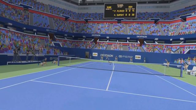This NEW REALISTIC Tennis Playstation VR2 Game is actually SUPER FUN... | Tennis On-Court Gameplay смотреть онлайн