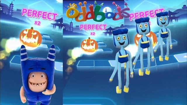 Oddbods Newt Vs Oddbods Pogo * The Final Dance Battle * Tiles Hop