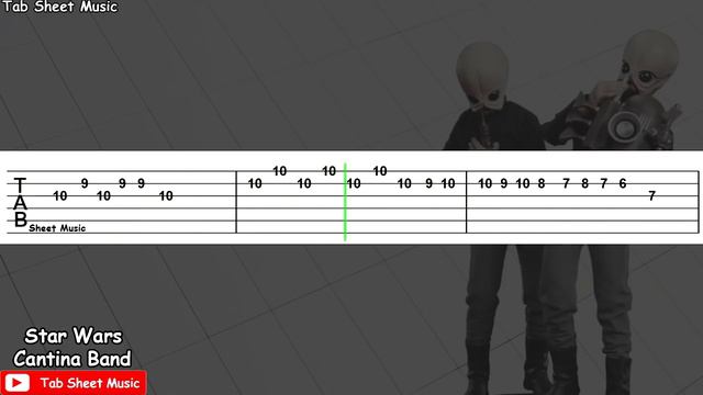 Star Wars - Cantina Band Guitar Tutorial смотреть онлайн