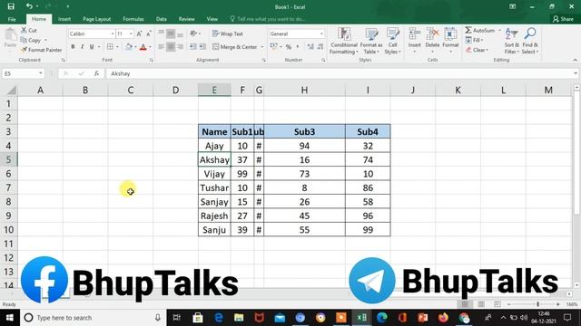 How To Change Row Height and Column Width in Excel | Change to Cell Size | #excel | BhupTalks смотреть онлайн