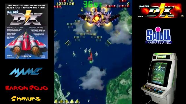 Raiden DX (UK) - Arcade - 1 Loop Clear - (Mision Charlie) - 1CC смотреть онлайн