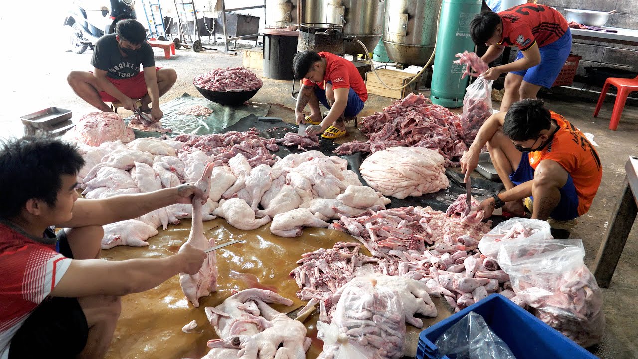 Блюдо для китайского императора?! Хрустящая кожа / Пекинская утка и утиная гитара | Тайская еда смотреть онлайн