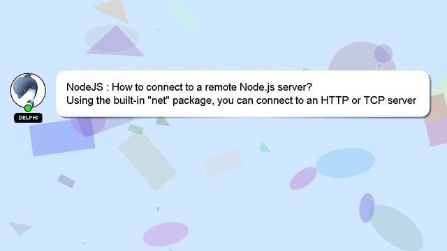 NodeJS : How to connect to a remote Node.js server? смотреть онлайн