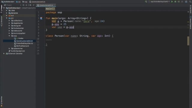 Kotlin Dersleri #27 - Yapıcı method(constructor) ve init bloğu смотреть онлайн