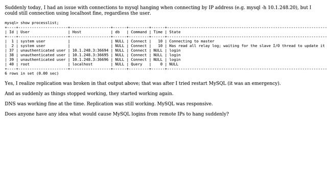 DevOps & SysAdmins: Mysql connections hanging in login state смотреть онлайн