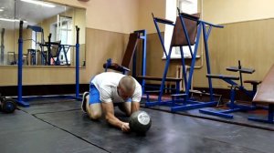 Силовые упражнения с гирей 32 кг