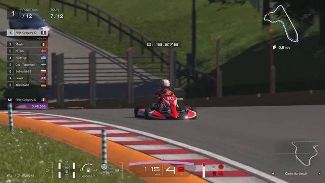 Gran Turismo 7 Course Quotidienne Circuit Lago Maggiore Kart 125cc смотреть онлайн