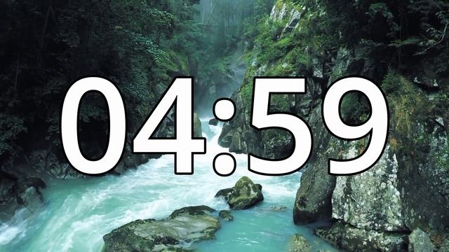 10 Minutes Timer with Guitar Music | Forest | River Sounds смотреть онлайн