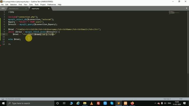 09 - Export data in Excel using PHP | Abhay Kapila смотреть онлайн