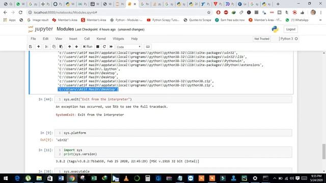 42 sys module of python 3 using jupyter notebook by Atif Masih смотреть онлайн
