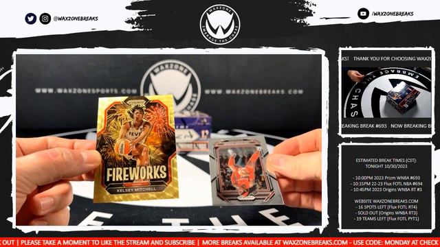10/30/2023 (2023) Panini Prizm WNBA Hobby 2 Box Break #693 смотреть онлайн