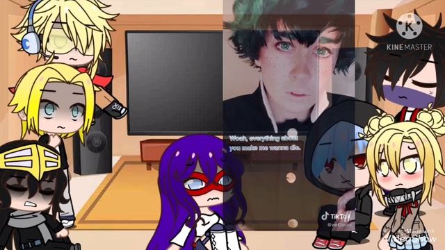 PRO heroes + villains react to middle school/ junior high deku смотреть онлайн
