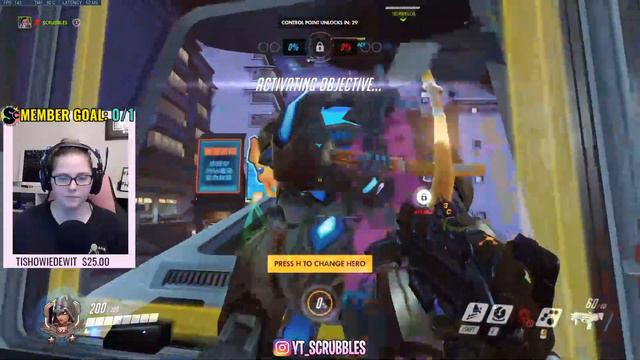 💟SCRUBBLES OVERWATCH LIVE! // Improving at Sombra // !battlenet смотреть онлайн