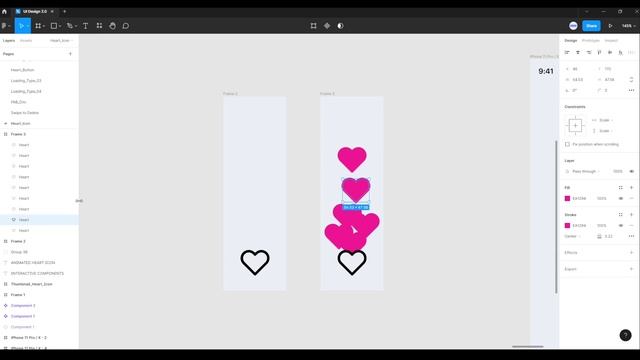 Figma Animated Heart Icon | Interactive Components смотреть онлайн