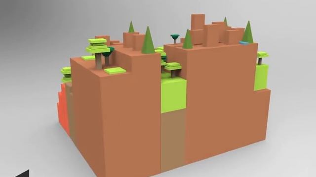 Flat Cube Style Game Environment Design for Game App - Work In Progress смотреть онлайн