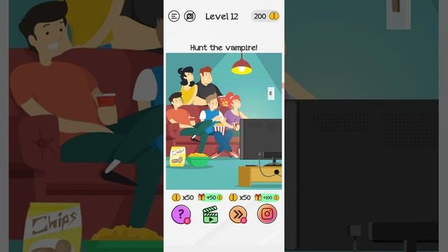 Braindom Level 12 Hunt the vampire! смотреть онлайн