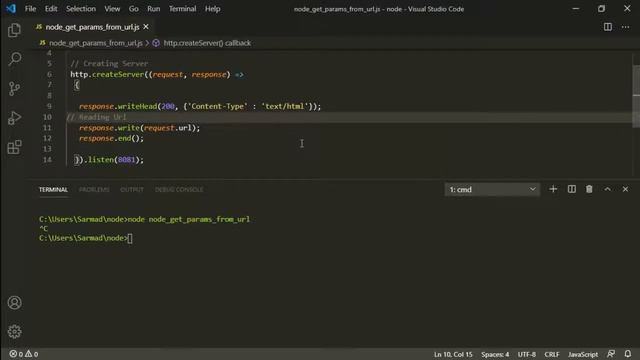 HOW TO GET PARAMETERS FROM URL REQUEST IN NODE.js SERVER смотреть онлайн