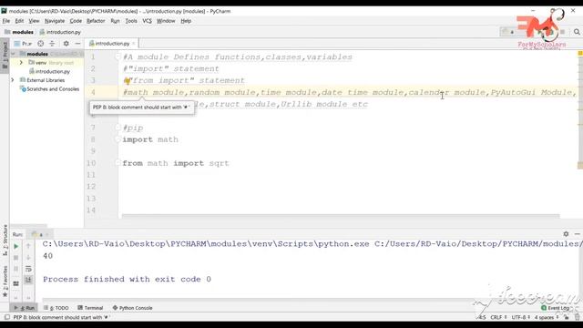 #23 Modules in Python | How to Create a Module | Installation of Modules | PIP |Quiz Q1|Hindi смотреть онлайн