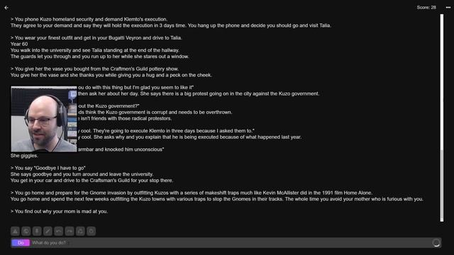 Unbelievable AI-Controlled Text Adventure (AI Dungeon) смотреть онлайн