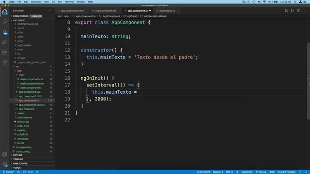 Curso Angular #022 - Ciclo de vida de un componente (ngOnChanges) смотреть онлайн