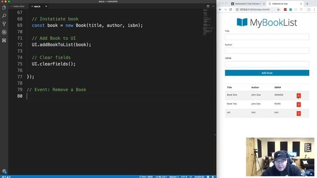 JavaScript BookList App | No Frameworks смотреть онлайн