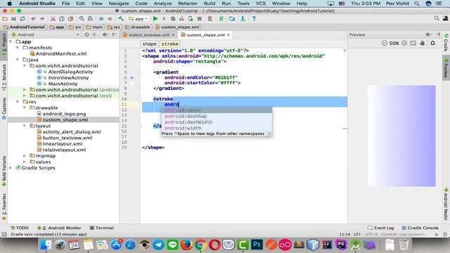 Android Tutorial - #11 Custom Button, EditText in Android Studio смотреть онлайн