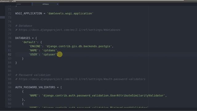 6 Adding the Database Configuration to settings py file смотреть онлайн