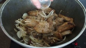 Свиные ребра с овощами дома в казане! Такие ребрышки нужно обязательно попробовать!