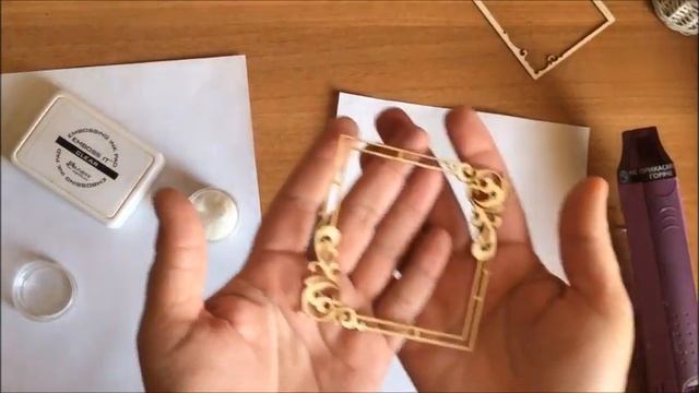 Техника горячего эмбоссинга/ Скрапбукинг/ Мастер класс смотреть онлайн