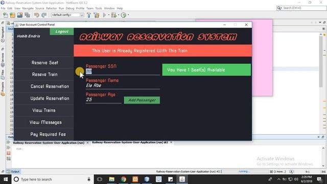 Railway Reservation System Project Java Source code смотреть онлайн