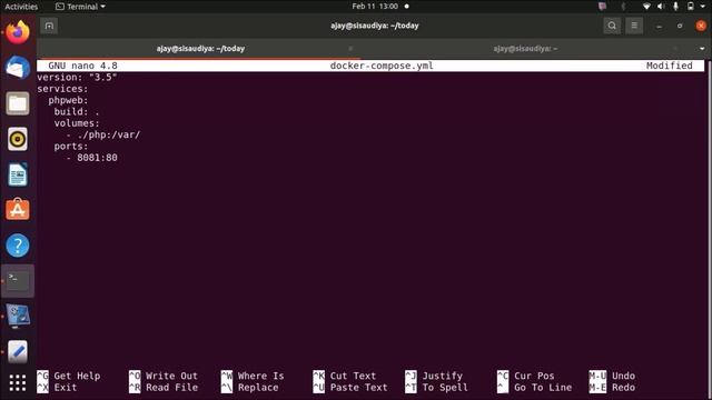 DevOps Docker on Linux Docker-Compose with Volumes Part-21 | How to insert php pages into container смотреть онлайн
