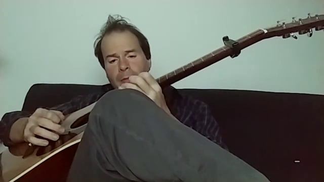 Harmonics melodies impro on upper tuned Aria guitar sound. смотреть онлайн